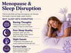 Menopause & Sleep Disruption infographic