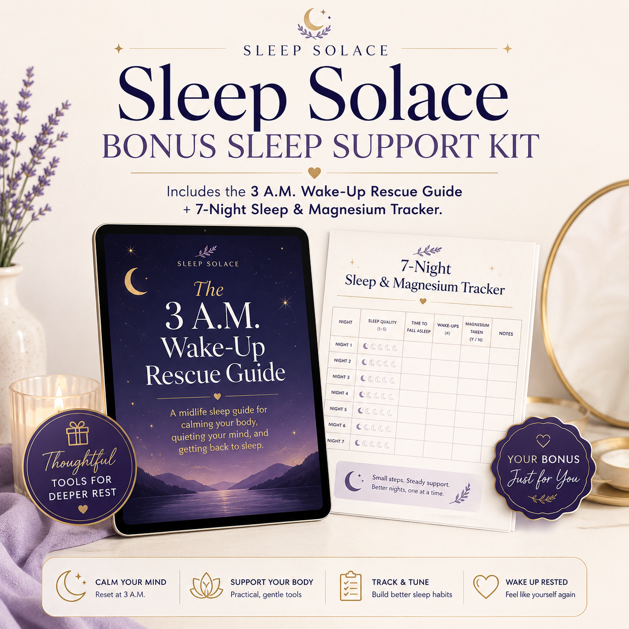 Sleep Solace Bonus Sleep Support Kit